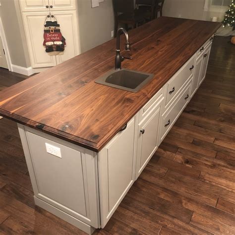 Black Walnut Kitchen Island Top Counter Top Wood Counter Etsy