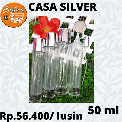 Jual Botol Parfum Spray Casa Silver Ml Parfum Jogja Botol Kaca