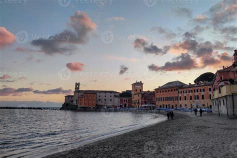 Sestri Levante Bay Of Silence At Sunset 20186992 Stock Photo At Vecteezy