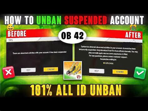 Free Fire Id Unban New Trick How To Recover Suspended Account