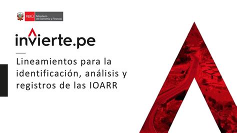 Lineamientos Para La Identificación Análisis Y Registros De Las Ioarr