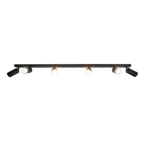 ERIS 6 Spot Wall Or Ceiling Lamp 120cm GU10 Black Perfectlights Be