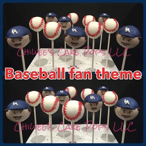 Baseball Theme Cake Pops Baseball Theme Cakes Themed Cakes Baseball Theme