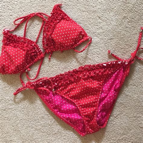 Guess By Marciano Swim Guess Red Polka Dot Bikini Set Poshmark