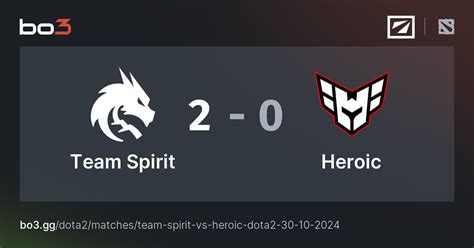 Team Spirit Vs Heroic Dota 2 Bo3 Gg