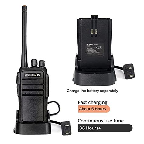 Retevis RT21 Updated 3000mAh Two Way Radios Long Range Rechargeable