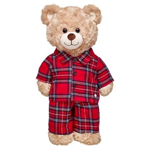 Red Plaid Pjs 2 Pc Build A Bear Workshop Teddy Bear Clothes Teddy