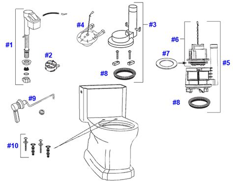 Toilet Repair Toto Toilet Repair Parts