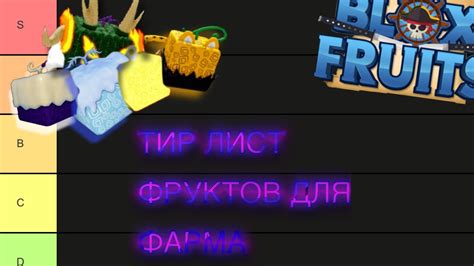 ТИР ЛИСТ ФРУКТОВ ДЛЯ ФАРМА YouTube