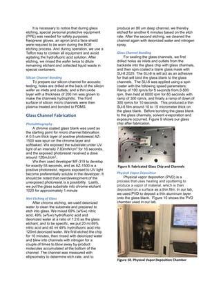 Fabrication Of Microfluidic Channels In Glass And Silicon PDF