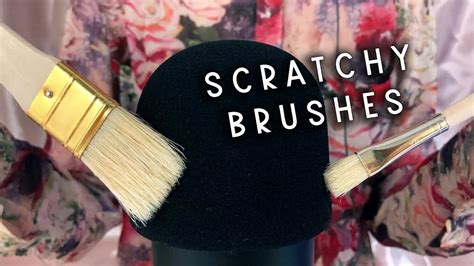 ASMR Super Slow Rough Mic Brushing With VERY Scratchy Brushes For