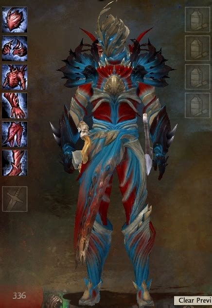 File Nightmare Court Armor Heavy Sylvari Male Front Guild Wars