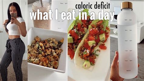 What I Eat In A Day Calorie Deficit Meal Plan Jessica Carmona Youtube