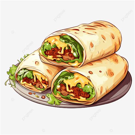 Burrito Bliss Clip Art Transpreant Background Burrito Bliss Food