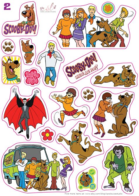 Scooby Doo Stickers Waterproof Vinyl Stickers Sticker Etsy Uk