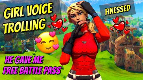 Girl Voice Trolling In Squad Fills Fortnite Finessed Free Battle Pass