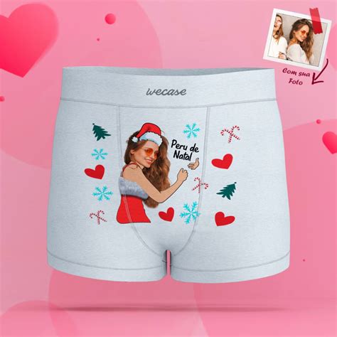 Cueca Natal Personalizada Foto Wecase Shopee Brasil