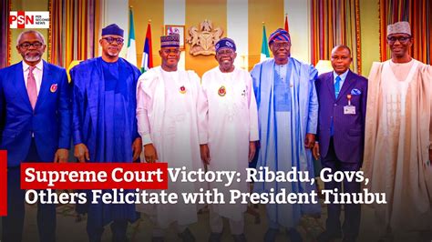 Supreme Court Victory Ribadu Govs Others Felicitate With President