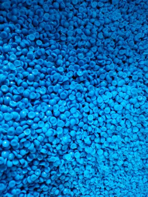 Reprocessed Hdpe Granules Blue Drum For Blow Moulding Shape Round