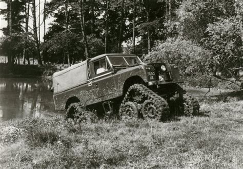 Cuthbertson Tracked Land Rover In Action Classic Land Rover