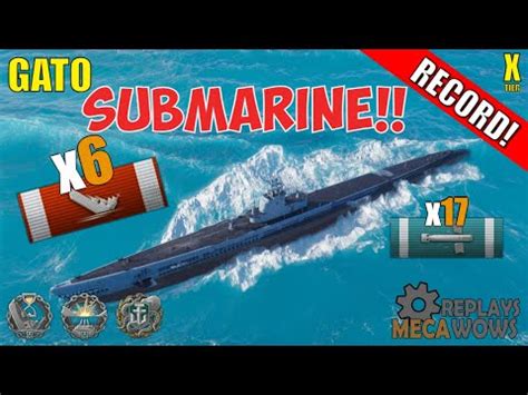 Submarine Gato Kills K Damage World Of Warships Gameplay Youtube