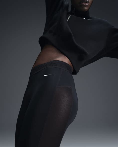 Leggings I 78 Längd Nike Pro Med Mellanhög Midja Och Meshpaneler För Kvinnor Nike Se