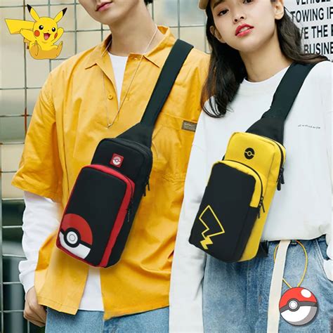 Pokemon Pikachu Saco De Armazenamento Crossbody Para Nintendo Switch