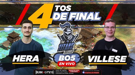 HERA VS VILLESE CUARTOS DE FINAL LIGA DE TITANES T90 YouTube