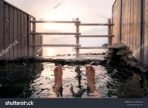 Open Air Hot Spring Bath Onsen Stock Photo Shutterstock