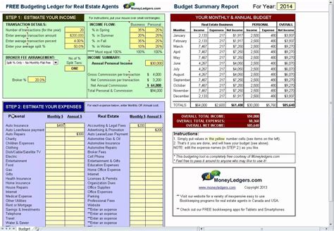 Excel Spreadsheet For Real Estate Agents With Real Estate Agent Expense ...