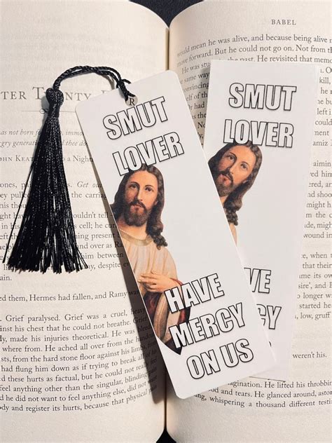 Corner Peeking Jesus Smut Lover Bookmark Smut Lover Bookmark Etsy