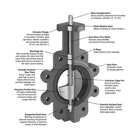 Lug Style Resilient Seated Butterfly Valve Watersvalve