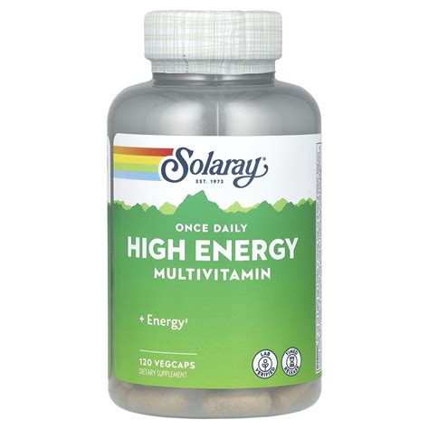 Solaray Once Daily High Energy Multivitamin 120 Vegcaps