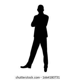 Business Man Walking Suit Isolated Vector Stock Vector Royalty Free