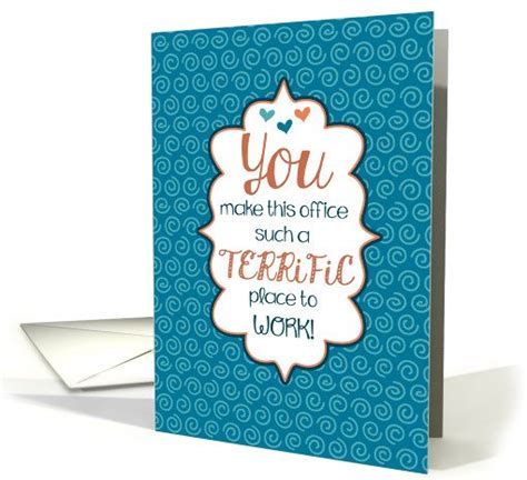 A Terrific Place To Work Admin Professionals Day Card