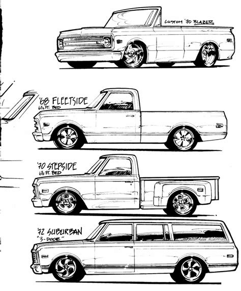 Cool Sketch 72 Chevy Truck C10 Chevy Truck Chevy