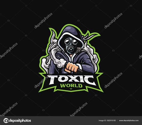 Toxic Mascot Logo Design Toxic World Vector Illustration Logo Illustration Stock Vector by ...