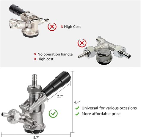 Buy Mrbrew Keg Coupler Commercial Sankey Kegerator D System Stainless