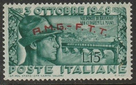 Italy Trieste Zone A A M G F T T Overprint Scott No S