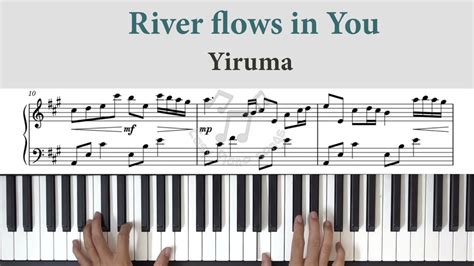 River Flows In You Yiruma Piano Tutorial Youtube