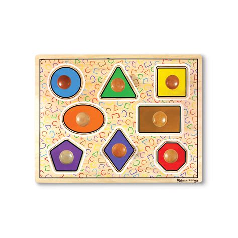 Puzzle géant en bois Formes géométriques MELISSA AND DOUG