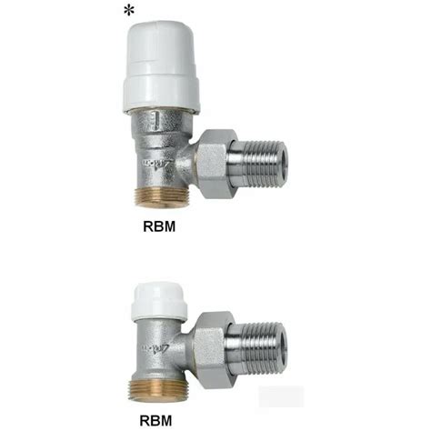 RBM 1344 Valvola Termostatizzabile Con Detentore Angolare Per Tubo Rame