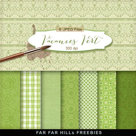 New Freebies Kit Of Backgrounds Vacances Vert Far Far Hill Free