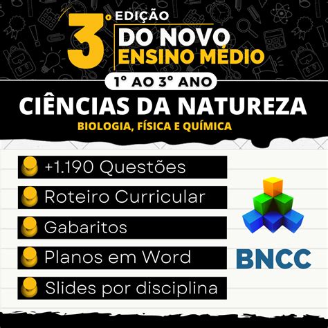 Ci Ncias Da Natureza Novo Ensino M Dio Bncc Professores Mestres