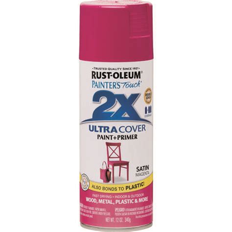 Rust Oleum 283188 Painter S Touch Satin Spray Paint Satin Magenta 12 Oz Aerosol Can