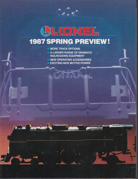 Lionel O-Gauge Electric Trains catalog Spring Preview 1987