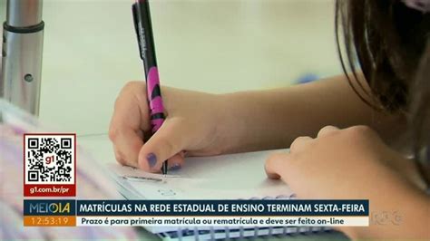 Per Odo Para Matr Culas E Rematr Culas Para Na Rede Estadual De