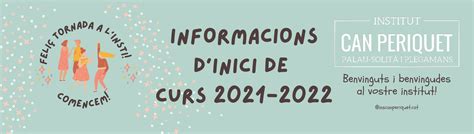 Informacions Dinici De Curs Institut Can Periquet