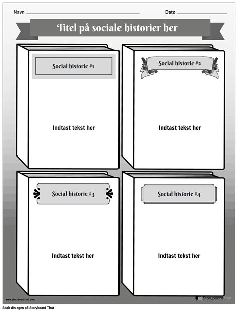 Soc Stor portræt Sort og Hvid 4 Storyboard von da examples