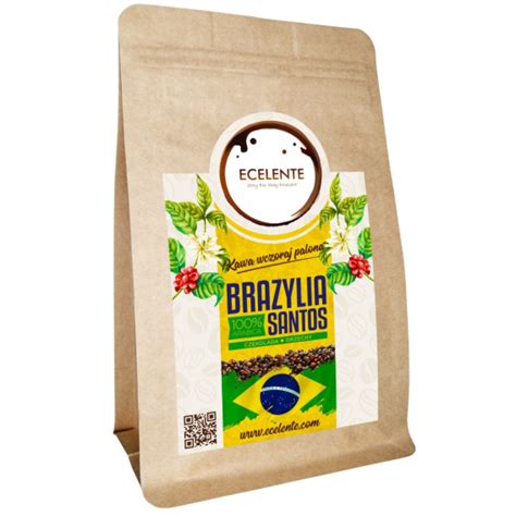 Kawa Ziarnista Brazylia Santos 200g Speciality 100 Arabica Świeżo